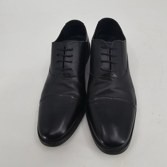 Steve Madden Proctor Leather Oxford Dress Shoes Lace Up Cap Toe Black Mens 11 main image 9